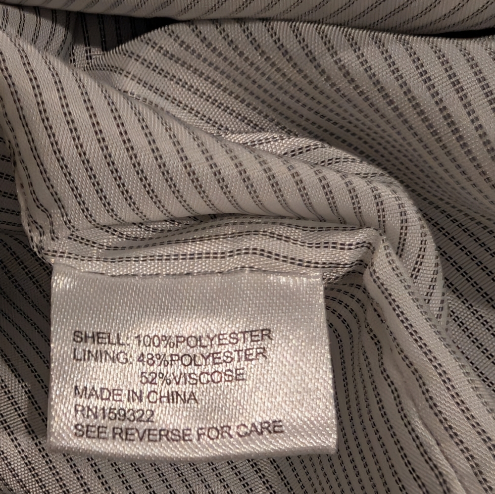 NWT Evereve Ivy Plaid Double-Breasted Blazer with Pinstripe Lining - Picture 10 of 10